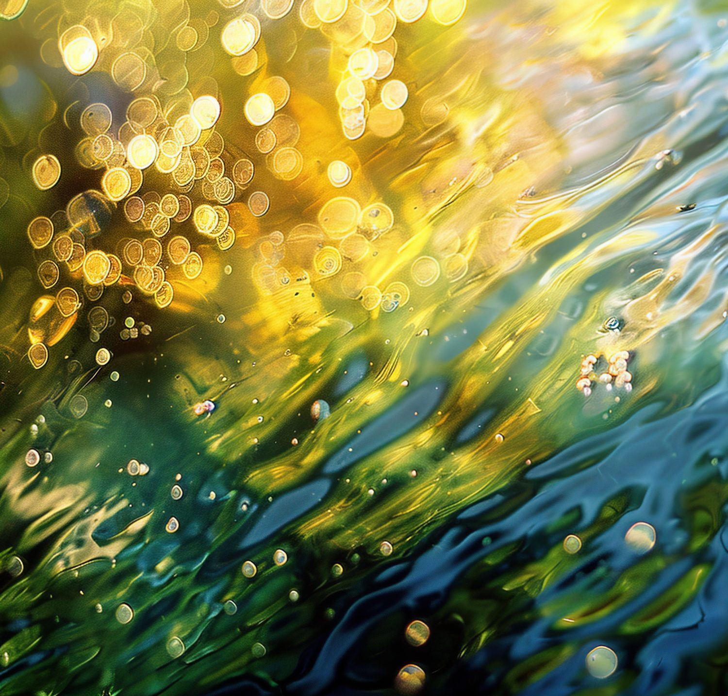 Light rippling across water, echoing the way music moves through memory