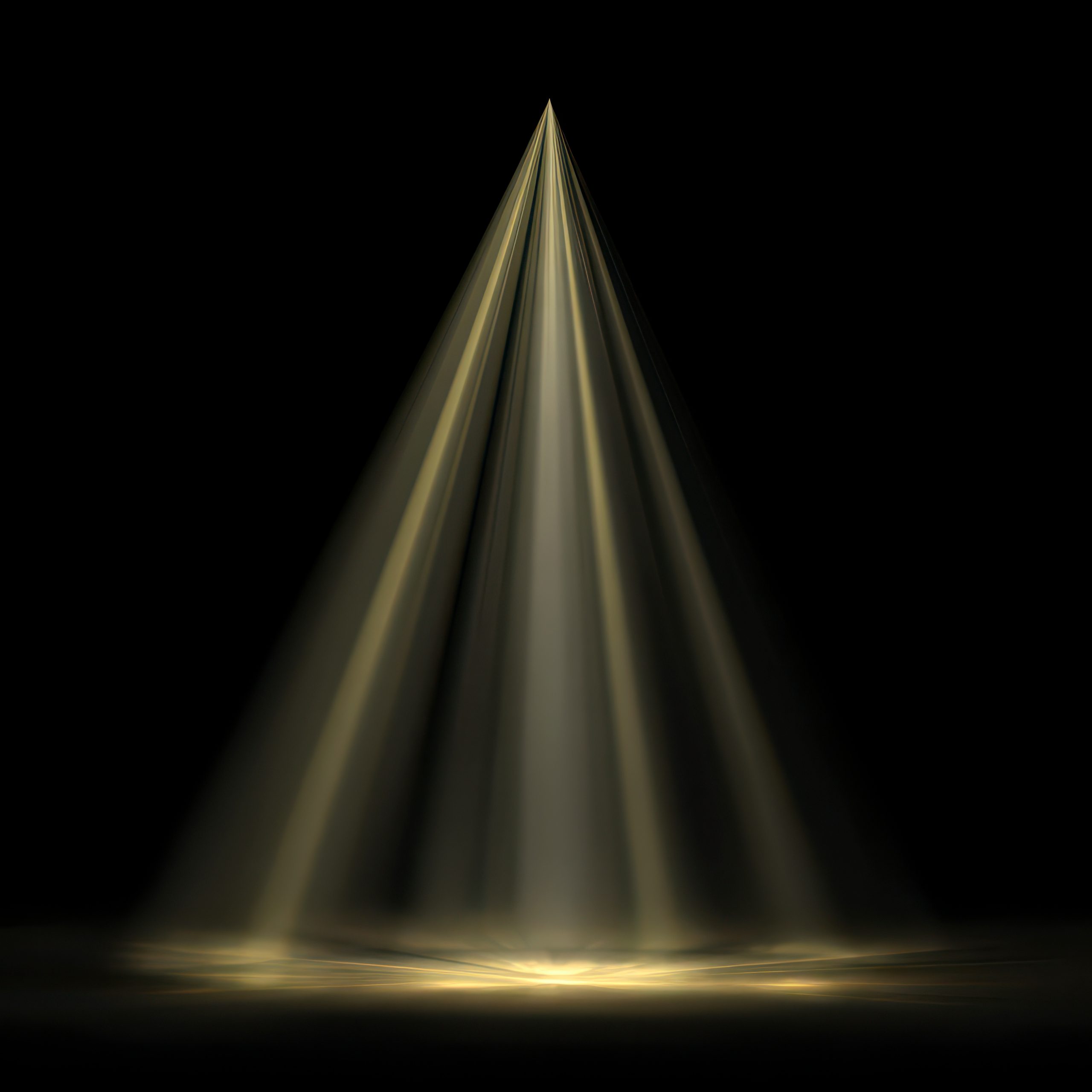 A single spotlight shining onto an empty stage in darkness, symbolising the pressure and visibility placed on people who appear on reality television.